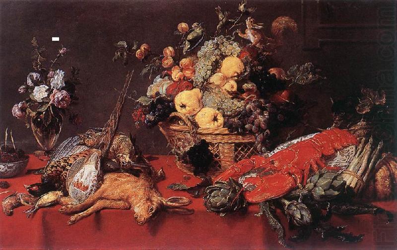 Still-life with a Basket of Fruit w r, SNYDERS, Frans